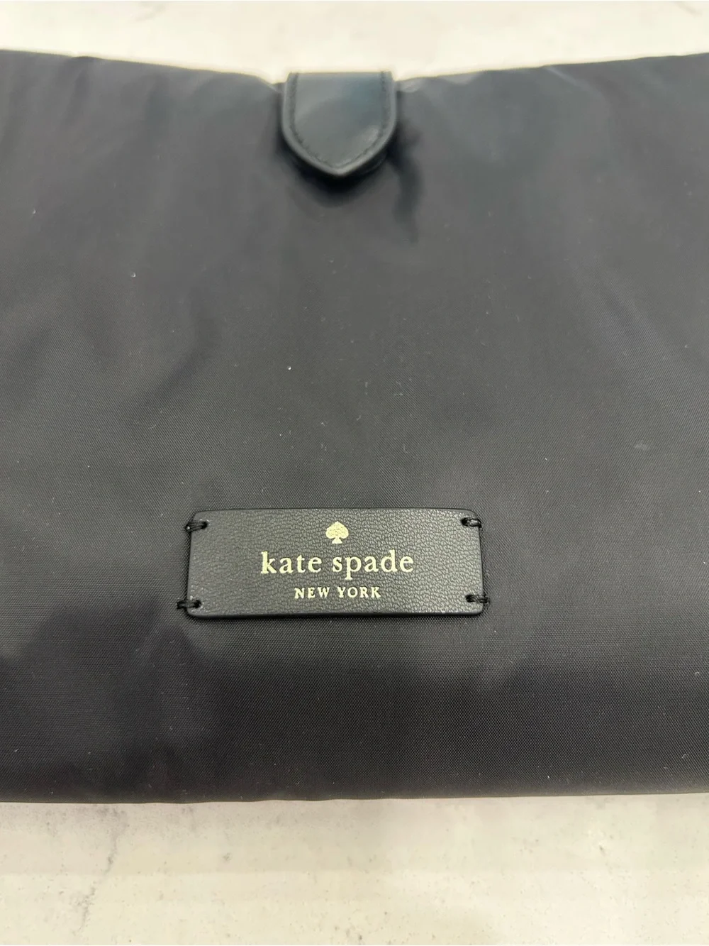 kate spade Black Foldable Travel Changing pad